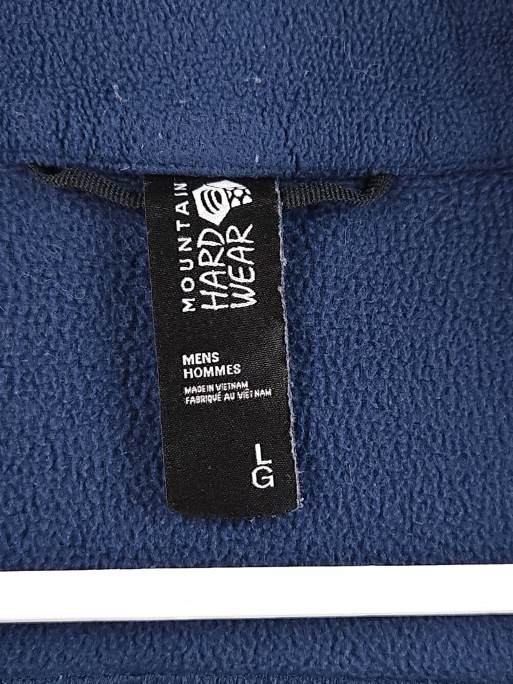 Mountain Hardwear Fleece Blue Large Logo Jacket Polyester Men Gorp Outdoors - Picture 6 of 14